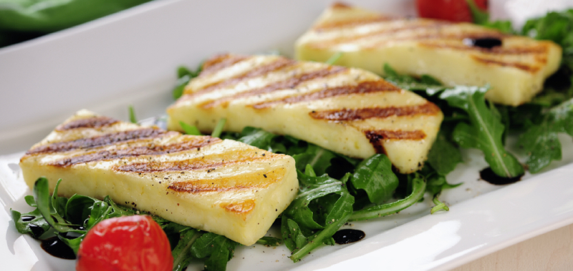 and of course halloumi cheese